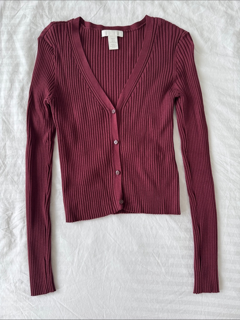 H&M Ribbed Cardigan Top